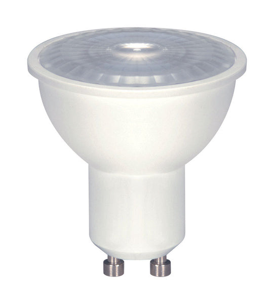 Bombilla LED GU10 MR16 de Satco, luz blanca cálida, equivalente a 50 vatios, paquete de 1