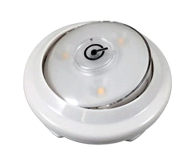 Lámpara LED giratoria con forma de disco, luz blanca cálida, 55 lúmenes