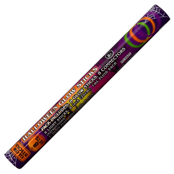 Magic Seasons Halloween Glow Sticks Plastic Assorted 8 pc (Pack of 24)
