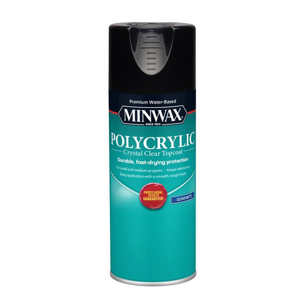 Minwax Polycrylic Matte Clear Water-Based Polycrylic Protective Finish 11.5 oz (Pack of 6)