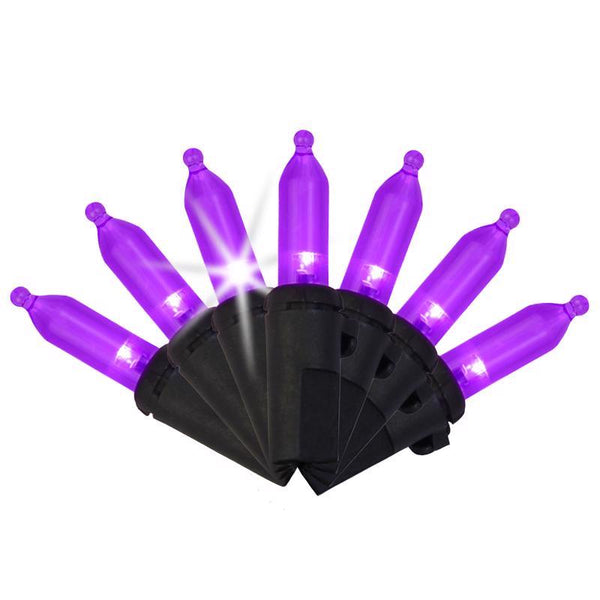 Cadena de luces LED en miniatura para Halloween de 100 unidades de Celebrations Purple