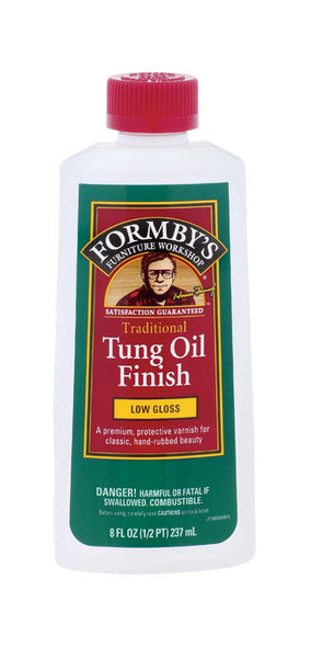 Formby's Oil-Based Low Luster Clear Low Gloss Amber Tung Oil 0.5 pt. Transparent Oil-Based (Pack of 6)