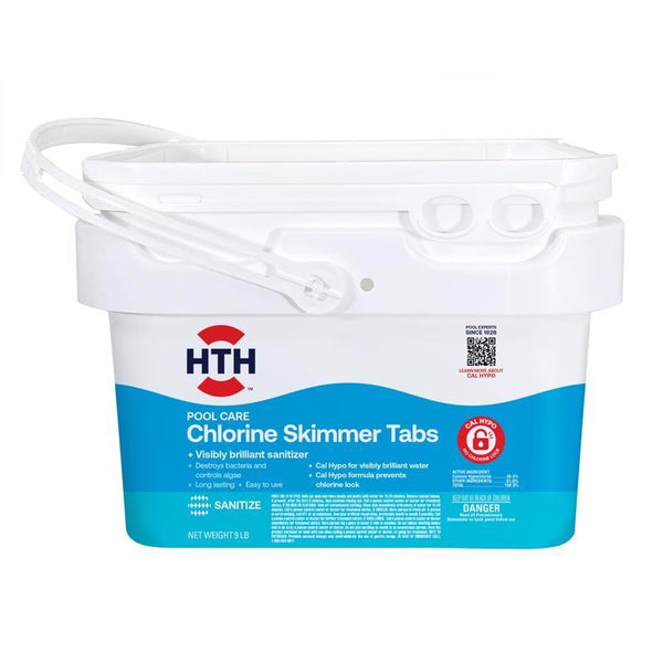 Tabletas para skimmer HTH Pool Care, 9 lb (paquete de 2)