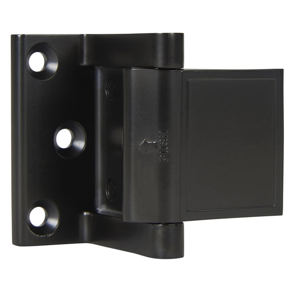 Tope de puerta de bronce zincado Brinks. Se monta en la moldura de base de 2,75 pulg.