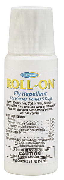 Repelente de moscas en roll-on para caballos, ponis y perros