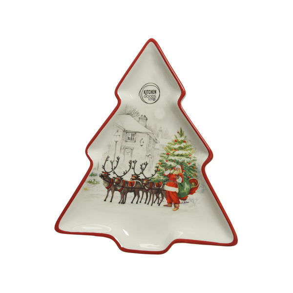 Kitchen Goods Multicolored Santa Serving Plate 1 in. (Pack of 6)