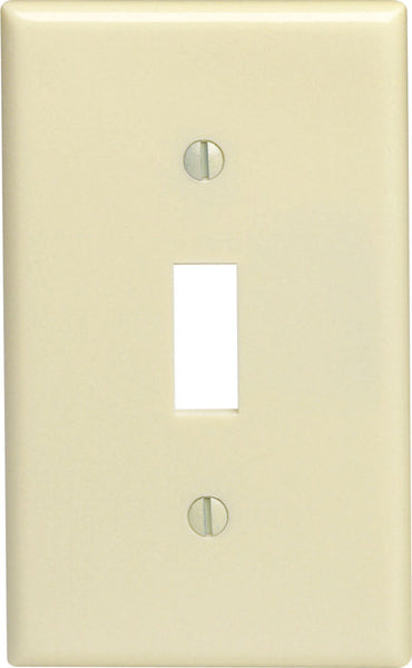 Leviton Ivory 1 gang Thermoset Plastic Toggle Wall Plate 10 pc