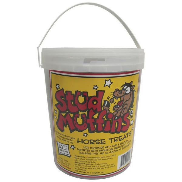 Recipiente para golosinas para caballos Stud Muffins de 60 oz