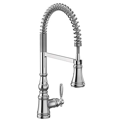 Grifo de cocina de arco alto, monomando, cromado y extraíble