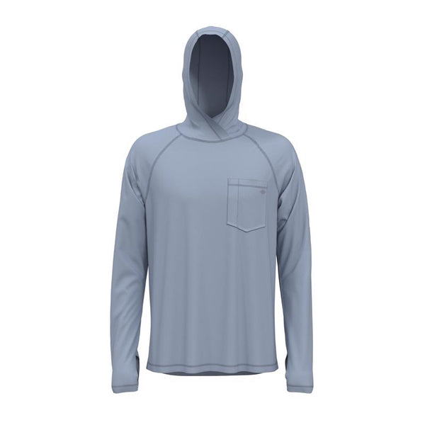 Dickies XXL Long Sleeve Hooded Blue Pullover Tee Shirt