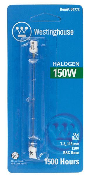 Bombilla halógena de uso general Westinghouse T3 de 150 W y 2600 lm, blanca, paquete de 1