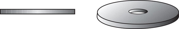Arandelas para guardabarros Hillman de acero galvanizado de 1/8 pulg. (paquete de 100) - Oferta de la semana