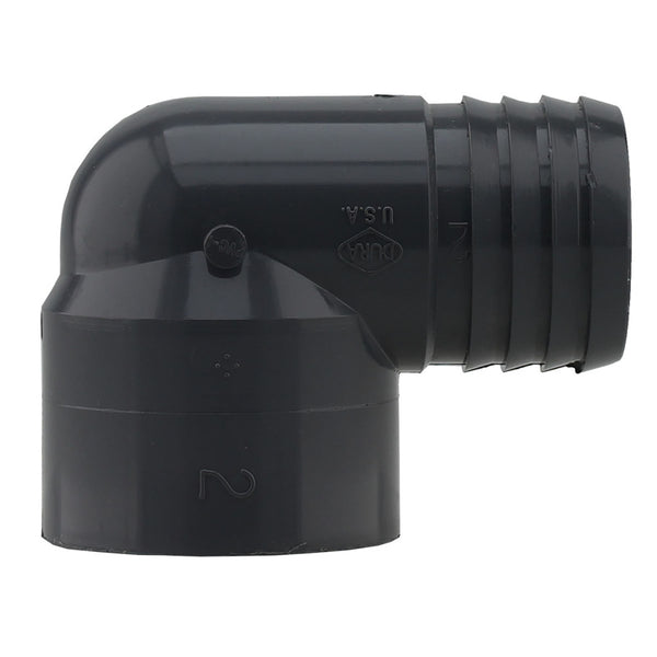 Codo de 90 grados de PVC FTG de Boshart Industries, de 2 pulg. de inserción x 2 pulg. de profundidad, 1 paquete