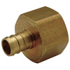 Adaptador hembra SharkBite de latón FPT de 1/2 pulg. PEX x 1/2 pulg. D