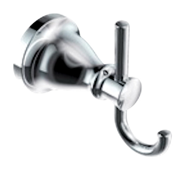 Gancho para bata cromado Moen Hilliard de 2 pulg. de ancho x 2,34 pulg. de largo