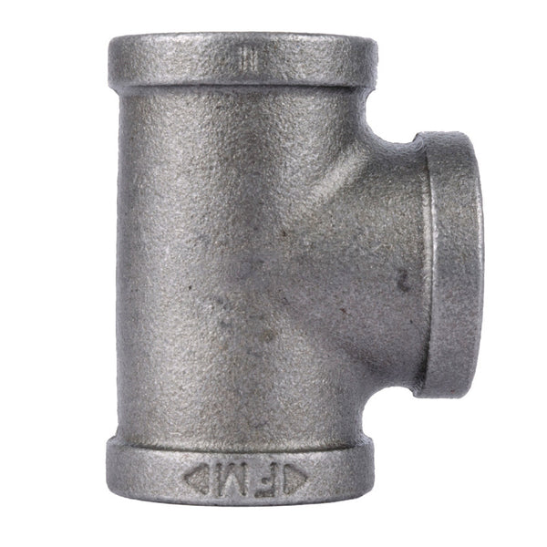 Conector en T de hierro maleable negro FIP de 3 pulg. de STZ Industries, cada uno x conector en T de 3 pulg. de diámetro, FIP de 3 pulg. de diámetro - Caja abierta