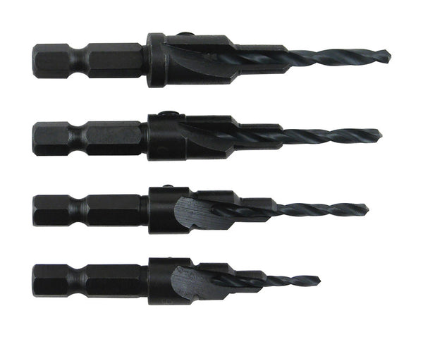 Juego de 4 tornillos piloto de acero de 3/32 pulg. de uso general