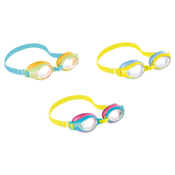 Gafas de natación para niños Intex de policarbonato y silicona, variadas