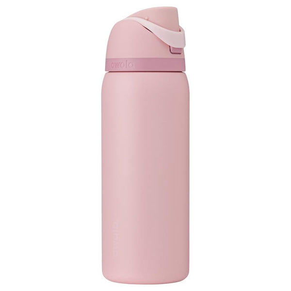 Owala FreeSip 40 fl. oz. Rose Quartz BPA Free Water Bottle with Spout Lid
