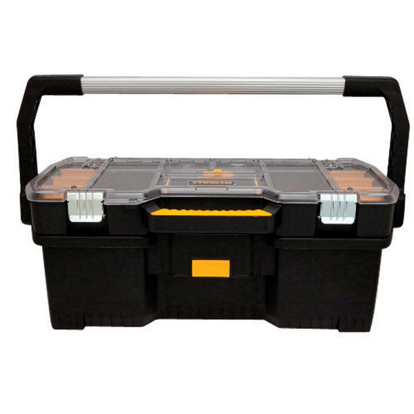 DeWalt 24 in. Resin Tote with Removable Organizer 12 in. W x 9 in. H Black