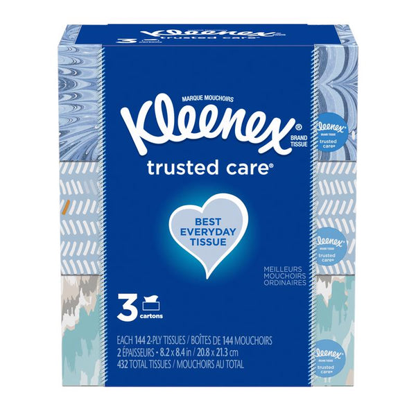 Pañuelos de papel Kleenex de 144 unidades (paquete de 12)