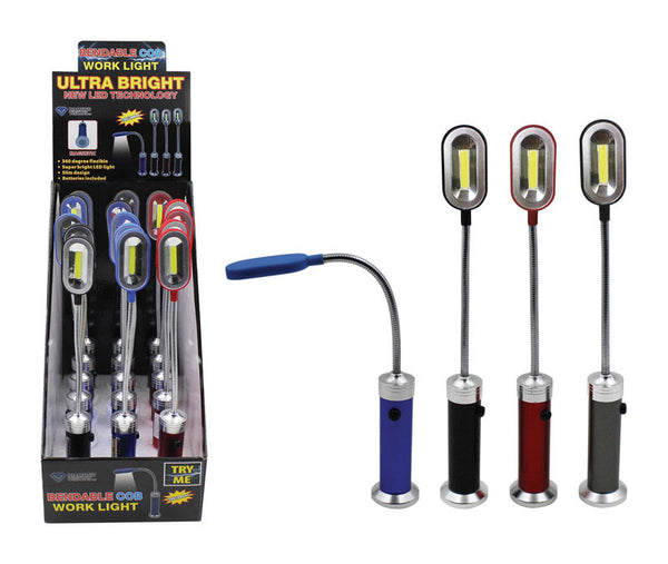 Luz de trabajo LED Diamond Visions Cob de 200 lúmenes con batería AAA (paquete de 15)