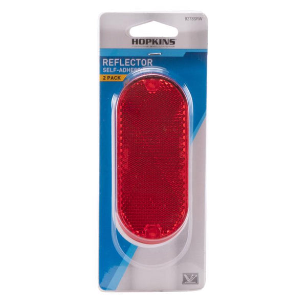 Reflector rectangular rojo Hopkins, paquete de 2 (paquete de 3)