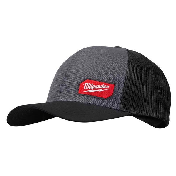 Gorra de camionero Milwaukee Gridiron Snapback gris, talla única