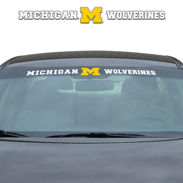University of Michigan Sun Stripe Windshield Decal 3.25 in. x 34 in.