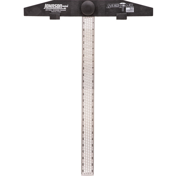 Johnson Level Rockripper Extruded Aluminum Blade English/metric Scoring Drywall Square 24 in.