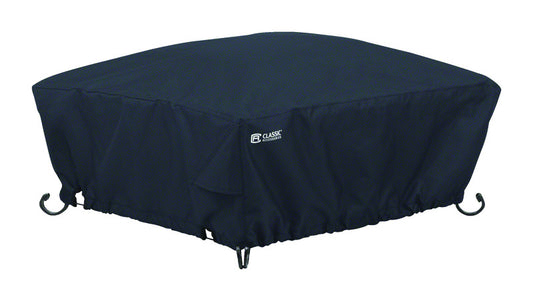 Classic Accessories 12 in. H X 36 in. W X 36 in. L Black Polyester Fire Pit Cover