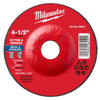 Disco de corte/desbaste para metal Milwaukee de 4-1/2 in. D X 7/8 in. X 1/8 in. de grosor, 1 pieza