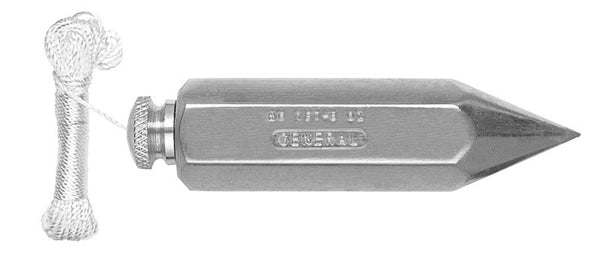 General 5 oz Steel Plumb Bob 3-3/8 in. L 1 pc