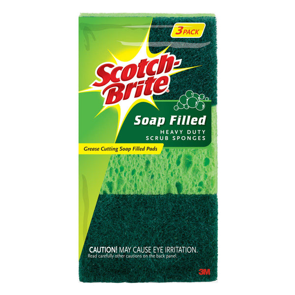 Scotch-Brite Heavy Duty Scouring Pad For Multi-Purpose 3 pk