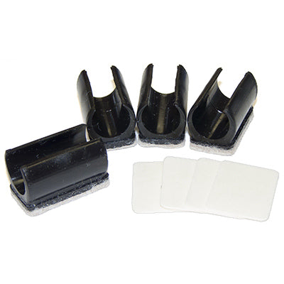 Furniture Glides, Snap-On, Tan Felt With Adhesive, 1/2 - 5/8-In., 4-Pk.