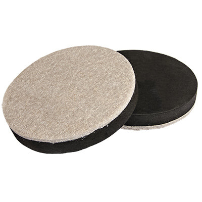 Deslizadores para muebles, fieltro, redondos, reutilizables, 3,5 pulgadas, paquete de 4.