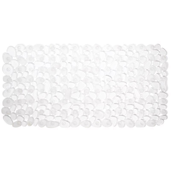 iDesign 26-1/2 in. L X 13-3/4 in. W Clear PVC Bath Mat