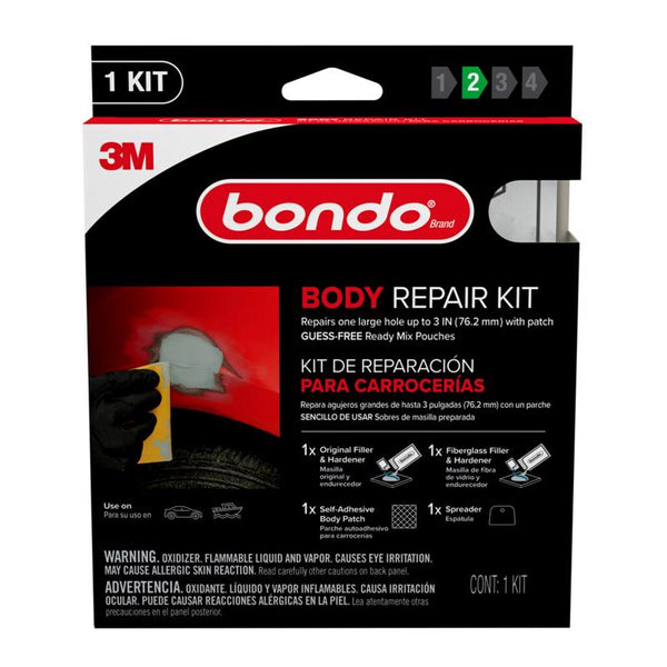 Kit de reparación de carrocerías de automóviles Bondo