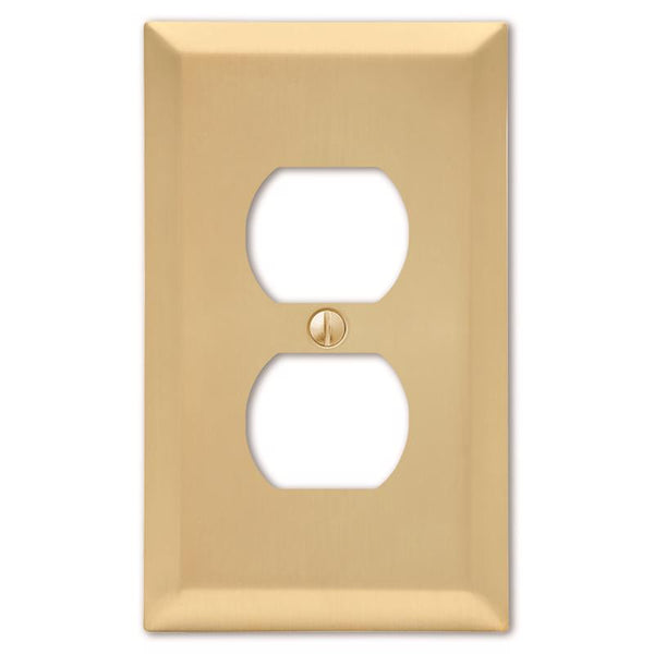 Placa de pared de acero estampado dúplex Amerelle de 2 unidades (paquete de 1) - Oferta de la semana