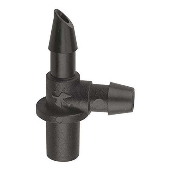 Codo dentado para riego por goteo Rain Bird de 1/4 pulg., paquete de 10 (paquete de 15)