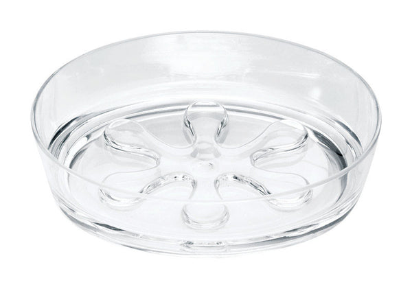 Jabonera de acrílico transparente Eva de iDesign