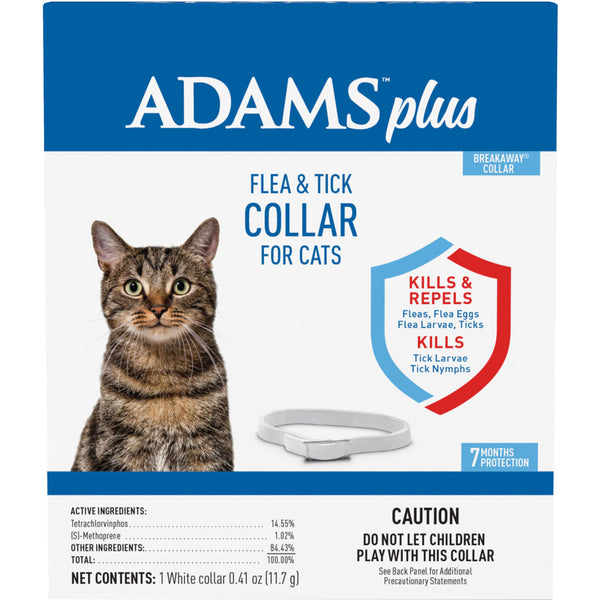 Collar antipulgas y garrapatas Adams Plus para gatos y gatitos