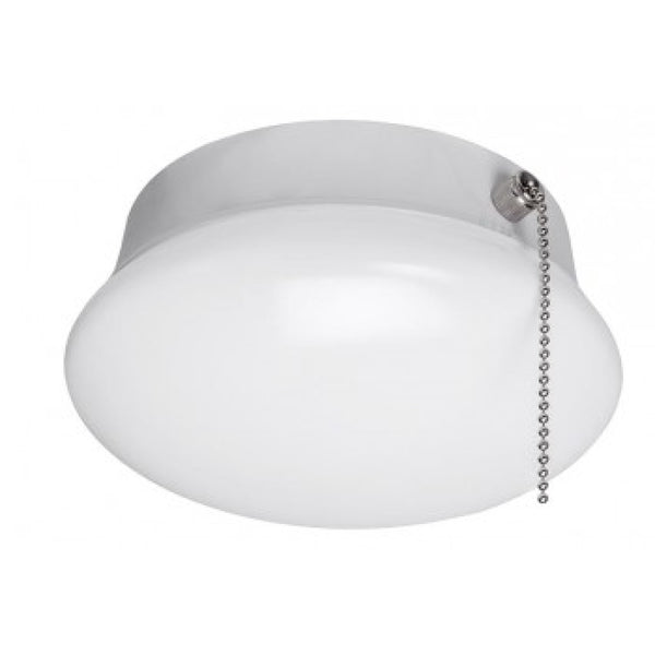 ETI 3.58 in. H X 7 in. W X 7 in. L White LED Ceiling Spin Light