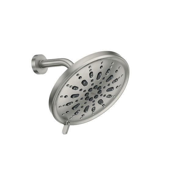 Cabezal de ducha Rainshower de 5 configuraciones en níquel cepillado Moen Enthrall de 1,75 galones por minuto