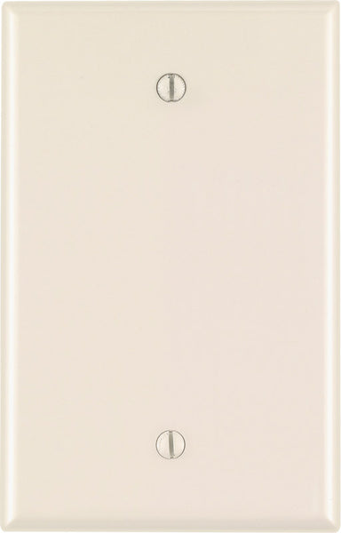Leviton Almond 1 gang Nylon Blank Wall Plate 1 pk