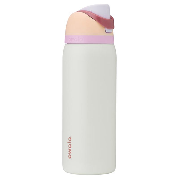 Botella de agua Owala FreeSip Coastal Mist de 793 ml (24 onzas líquidas) sin BPA y con tapa con boquilla