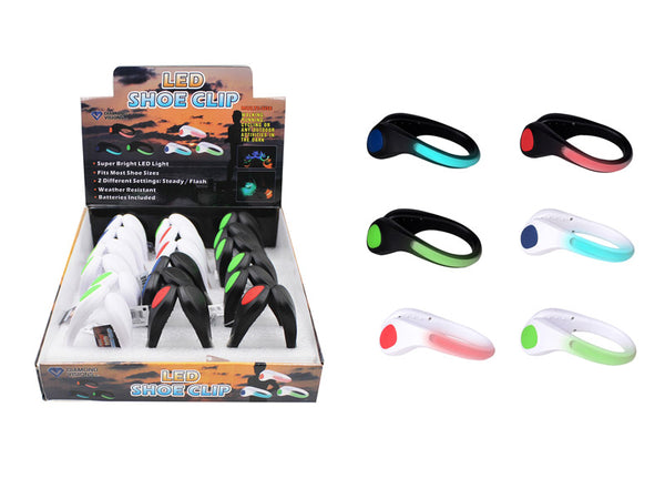 Diamond Visions Shoe Clip Assorted LED Flashlight AG-13 Battery (Pack of 18).