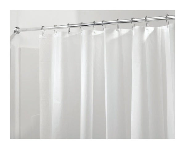 Forro para cortina de ducha de PEVA de InterDesign, de 72 pulgadas de alto x 72 pulgadas de ancho, resistente a las heladas (paquete de 4)