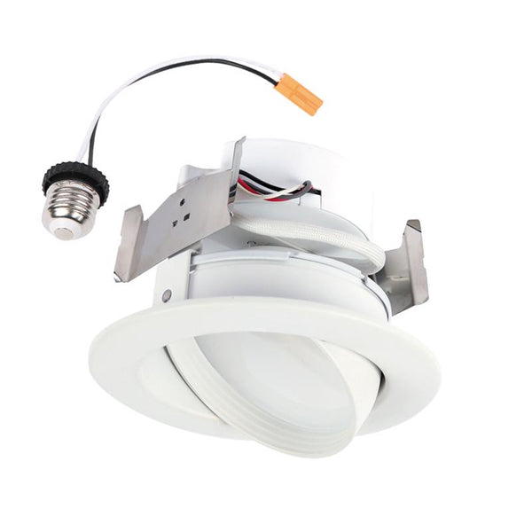 Iluminación LED empotrada Halo White de 4 pulgadas de ancho y 8,8 W con cardán