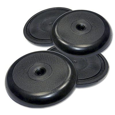 Almohadillas antideslizantes, negras, redondas, 1-7/8 pulg., paquete de 4.